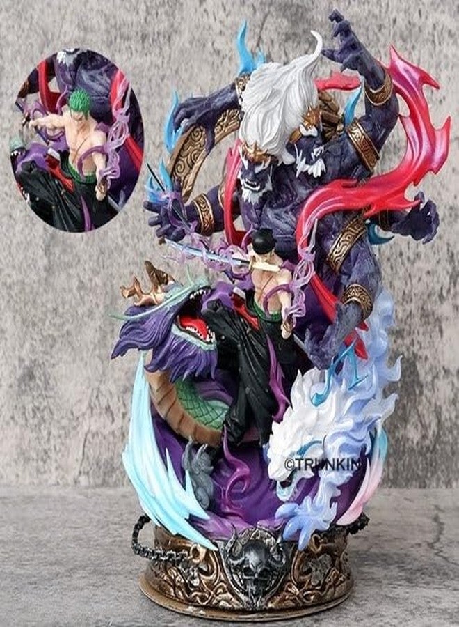 Trunkin One Piece Roronoa Zoro Demon Dragon god The Mythological Asura 20cm Action Figure - Image 2